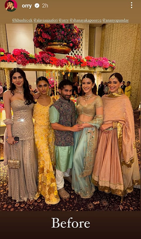 Orry's Instagram Story